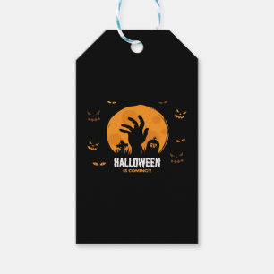 Halloween is coming gift tags