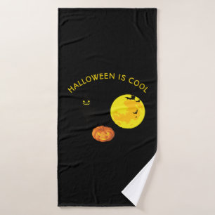Halloween is cool bath towel