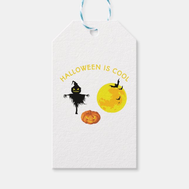 Halloween is cool  gift tags (Front)