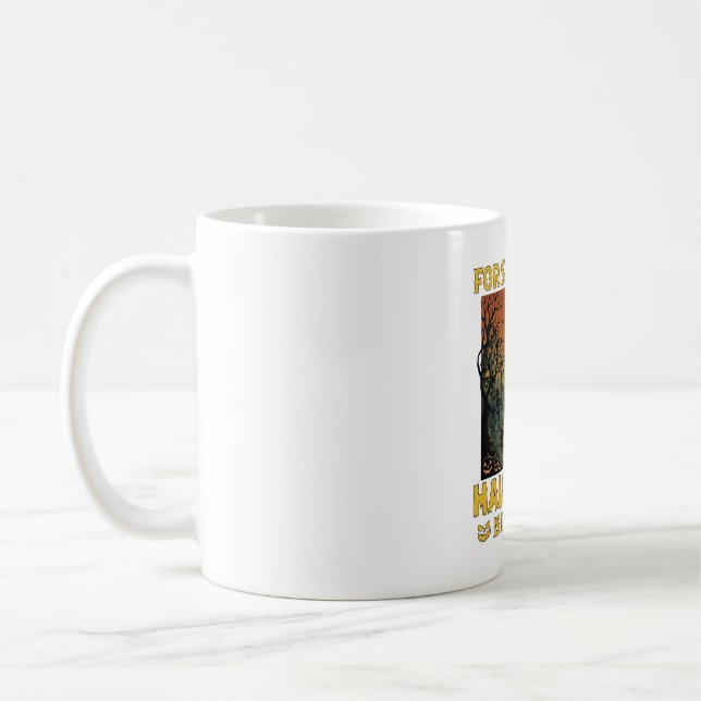 Halloween Is Everyday Graveyard Zombies Bonfire Pu Coffee Mug (Left)