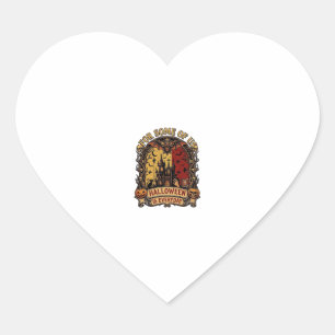 Halloween Is Everyday Haunted House Bats Pumpkins_ Heart Sticker