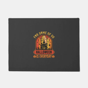 Halloween Is Everyday Haunted House Retro Doormat