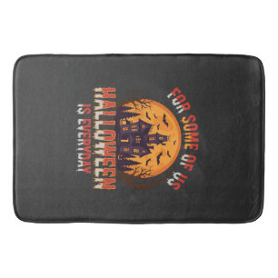 Halloween Is Everyday Haunted House Vintage Graphi Bath Mat