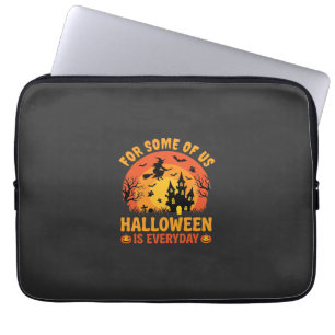 Halloween Is Everyday Haunted House Witch Laptop Sleeve