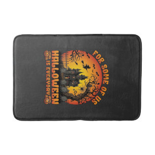 Halloween Is Everyday Haunted House Witch Moon_1 Bath Mat
