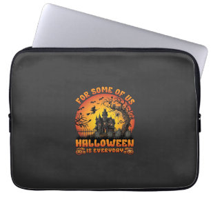 Halloween Is Everyday Haunted House Witch Moon_1 Laptop Sleeve