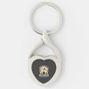 Halloween Is Everyday Haunted Moon Witch Silhouett Key Ring