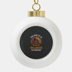 Halloween Is Everyday Monster Hand Tombstone Pumpk Ceramic Ball Christmas Ornament