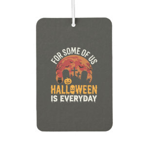 Halloween Is Everyday Spooky Graveyard Moon Car Air Freshener