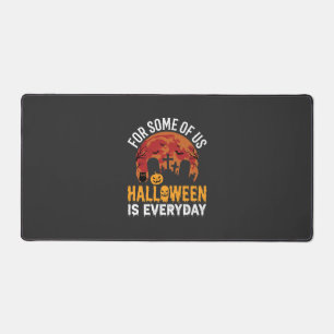 Halloween Is Everyday Spooky Graveyard Moon Desk Mat