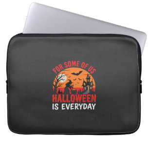 Halloween Is Everyday Witch Haunted House Laptop Sleeve