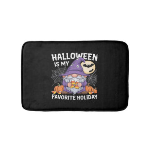 Halloween Is My Favorite Holiday Pumpkin Candy Cor Bath Mat