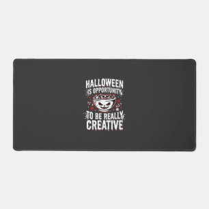 Halloween Is Opportunity Creative Quote Design Desk Mat