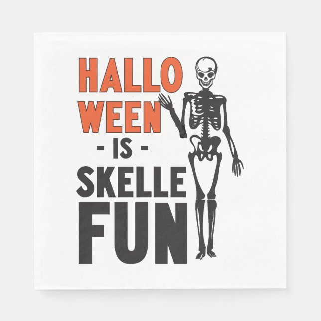Halloween is Skellefun Napkin (Front)