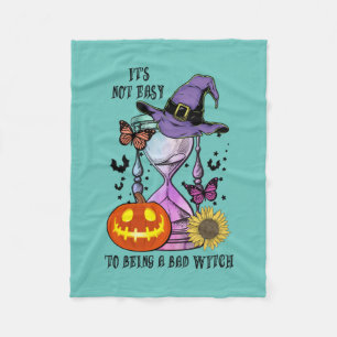 Halloween It Is Not Easy To Being A Witch Birthday Fleece Blanket