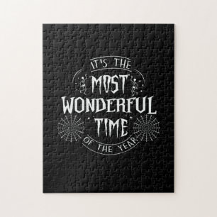 Halloween It Is The Most Wonderful Time Birthday Jigsaw Puzzle