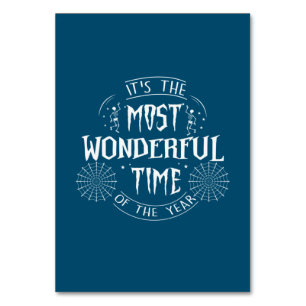 Halloween It Is The Most Wonderful Time Birthday Table Number