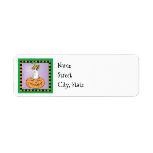 Halloween Italian Greyhound Label Return Address Label