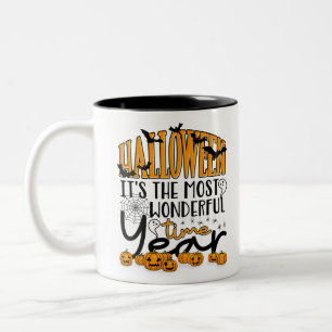 Halloween It's the Most Wonderful Time of the Year Two-Tone Coffee Mug
