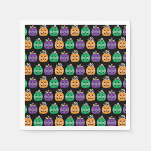 Halloween Jack O Lantern Candy Pail Napkin