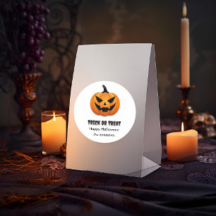 Halloween Jack-o’-Lantern – Classic Round Sticker