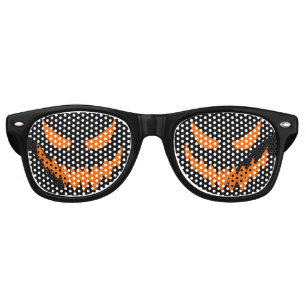 Halloween Jack-O-Lantern Costume Glasses (Black)