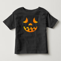 Halloween Jack-o'-lantern Face Toddler T-shirt