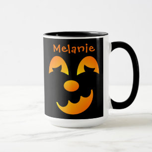 Halloween Jack-o'-lantern Funny Face Combo Mug