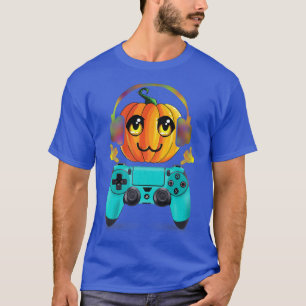 Halloween Jack O Lantern Gamer Boys Kids Men Funny T-Shirt