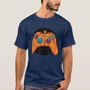 Halloween Jack O Lantern Gamer Boys Kids Men Funny T-Shirt