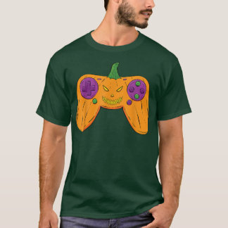 Halloween Jack O Lantern Gamer Boys Kids Men Hallo T-Shirt