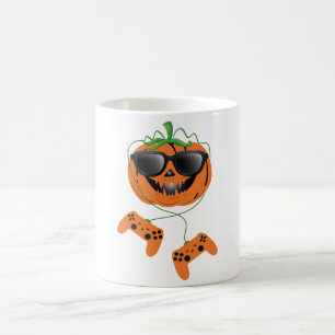 "Halloween Jack-O-Lantern Gamer Mug – Funny Gaming