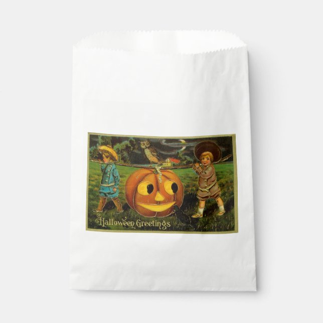 Halloween Jack-o-Lantern Harvest Night by Kids   Favour Bag (Front)