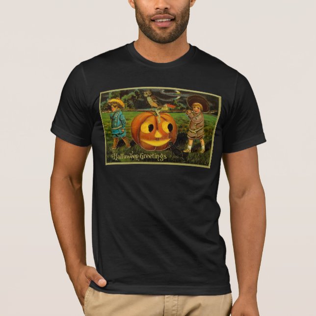 Halloween Jack-o-Lantern Harvest Night by Kids   T-Shirt (Front)