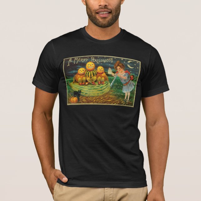 Halloween Jack-o-Lantern Harvest Night by Kids   T-Shirt (Front)