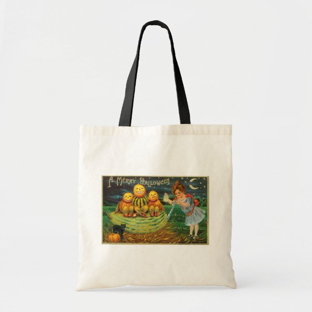 Halloween Jack-o-Lantern Harvest Night by Kids   Tote Bag (Front)