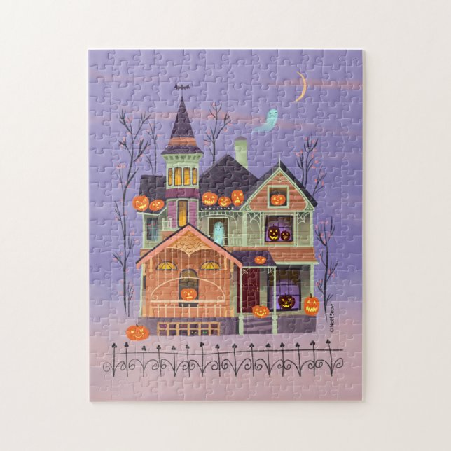 Halloween Jack-o'-lantern House Jigsaw Puzzle (Vertical)