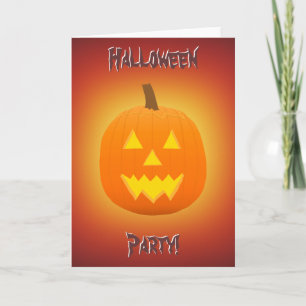 Halloween: Jack-O-Lantern: Invitation Card