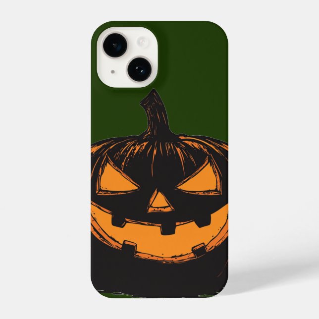 Halloween Jack-o-Lantern phone case (Back)