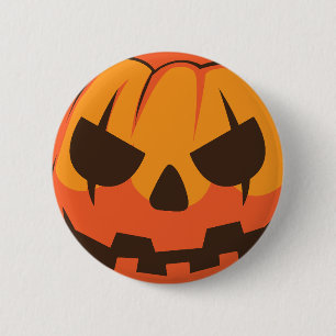 Halloween Jack o Lantern Pumpkin 6 Cm Round Badge