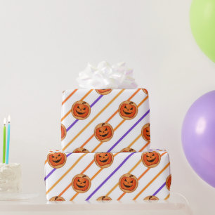 Halloween Jack-O-Lantern Pumpkin Cookie Wrapping Paper