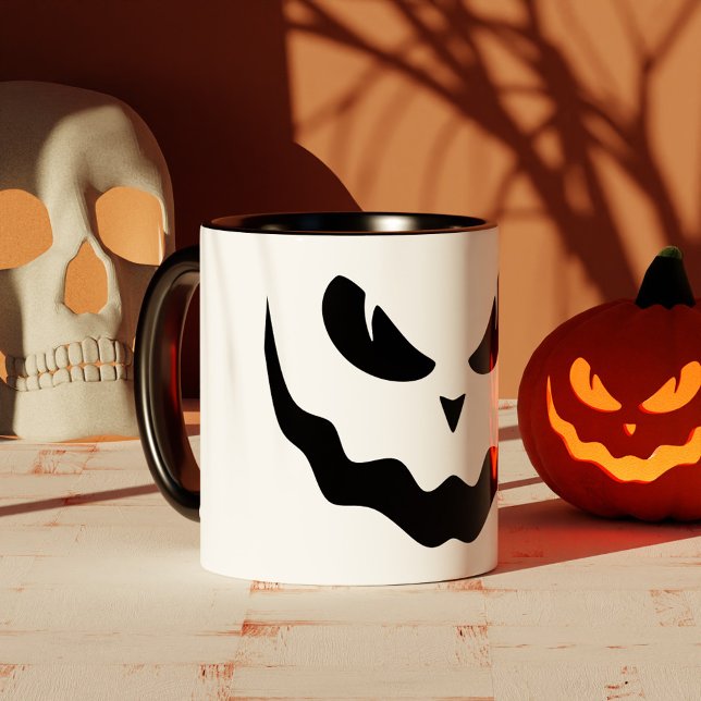 Halloween Jack O Lantern Pumpkin Creepy Face Mug (Halloween Jack O Lantern Pumpkin Creepy Face Mug)