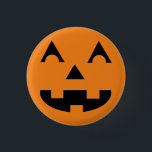 Halloween Jack O Lantern Pumpkin Face 3 Cm Round Badge<br><div class="desc">smiling Jack O Lantern button</div>