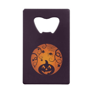 Halloween Jack o lantern pumpkin face and spider