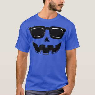 Halloween Jack O Lantern Pumpkin Face Sunglasses M T-Shirt