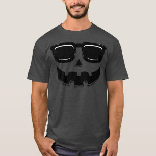 Halloween Jack O Lantern Pumpkin Face Sunglasses M T-Shirt