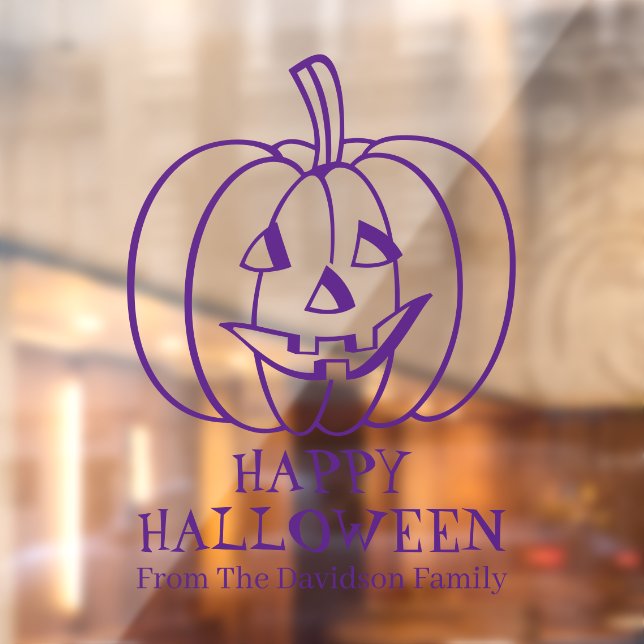 Halloween jack o lantern purple custom decor  (Sheet 2)