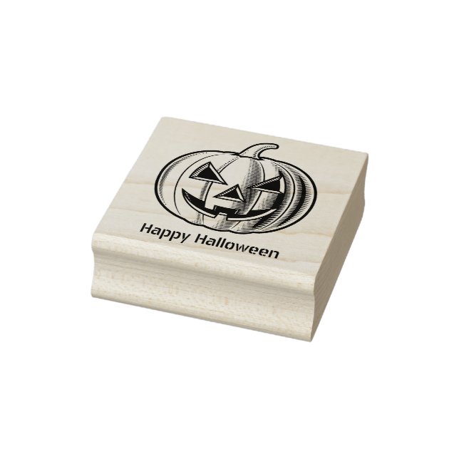 Halloween Jack-o'-lantern Rubber Stamp (Stamp)