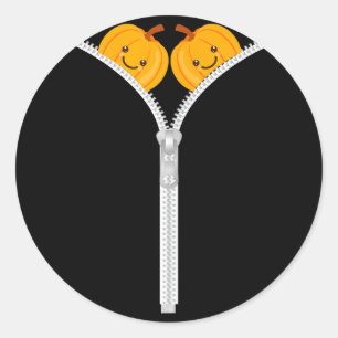 Halloween jack o lantern scary ghost pumpkin  classic round sticker