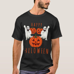 Halloween jack o lantern scary ghosts pumpkin face T-Shirt